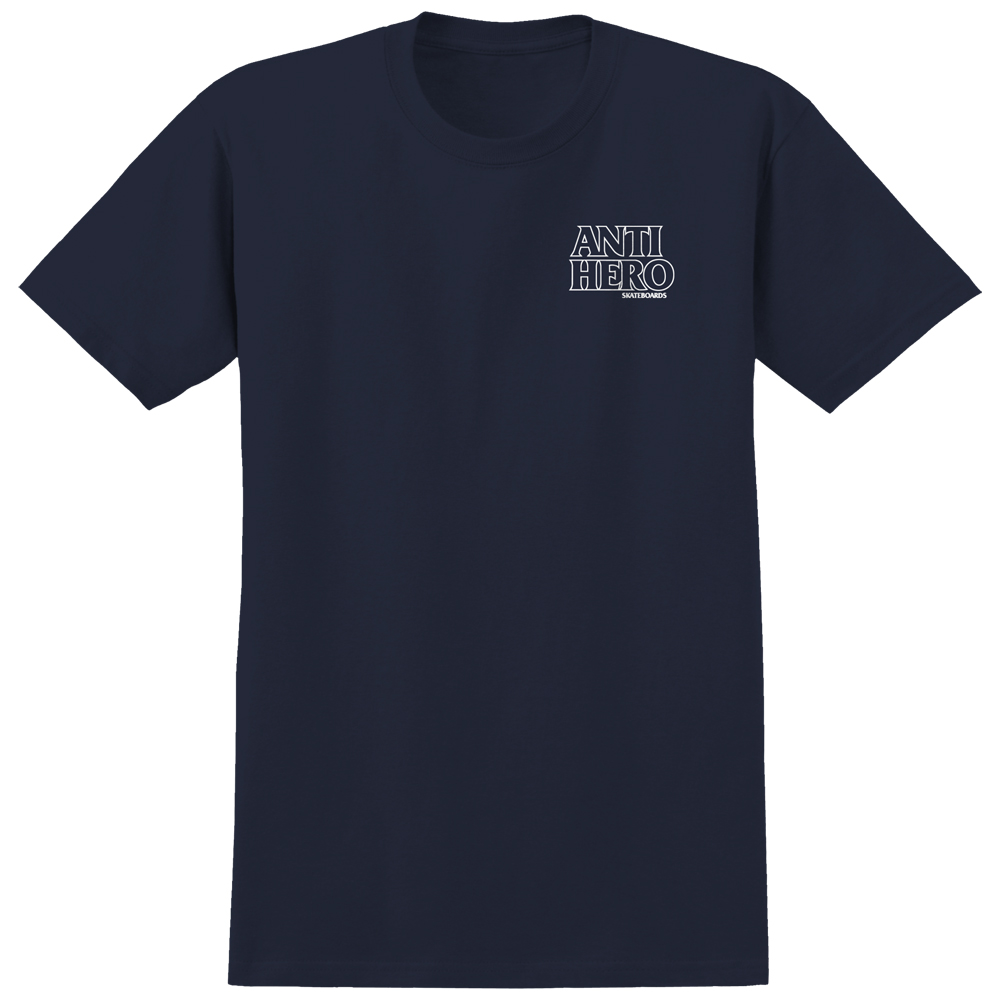 T-Shirt Anti Hero Lil Black Hero Outline navy/white M