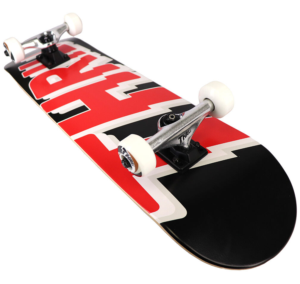 Thrill Kids Complete Skateboard Logo Black 7.25