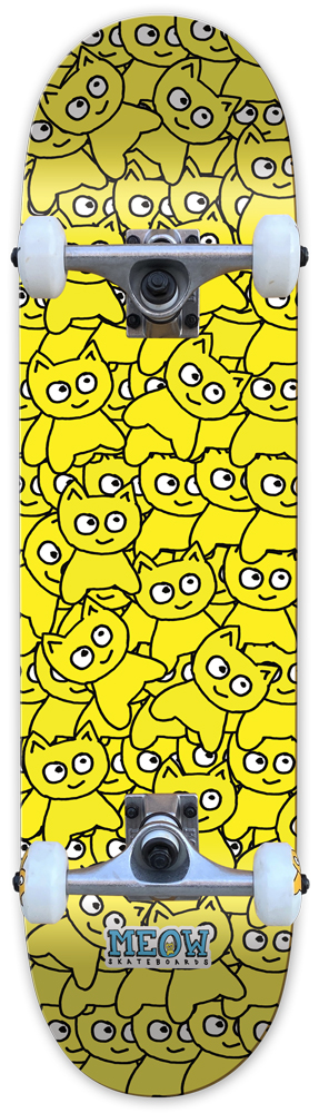 Meow Komplettboard Sticker Pile CMYK Yellow 6,75
