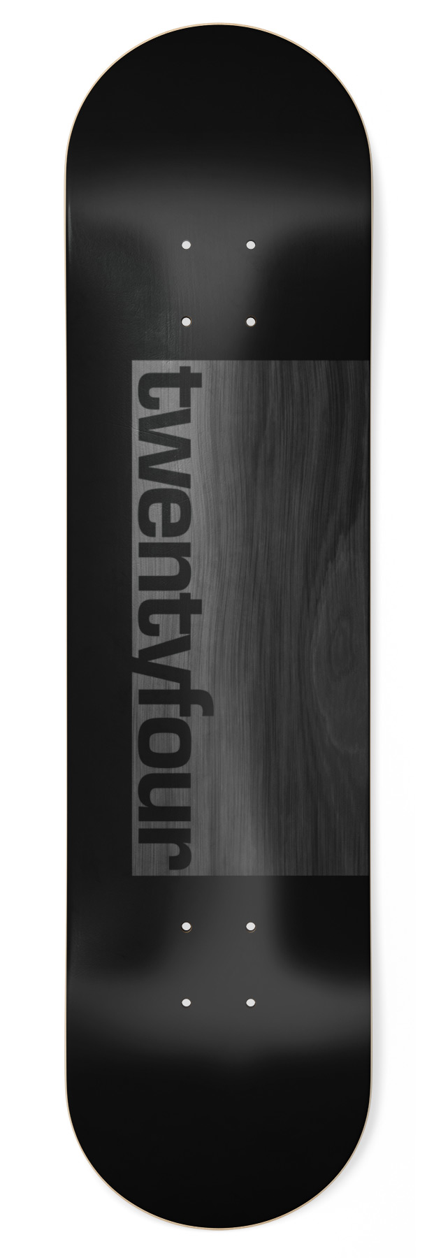 Skateshop24 - twentyfour black Skateboard Deck 8.75