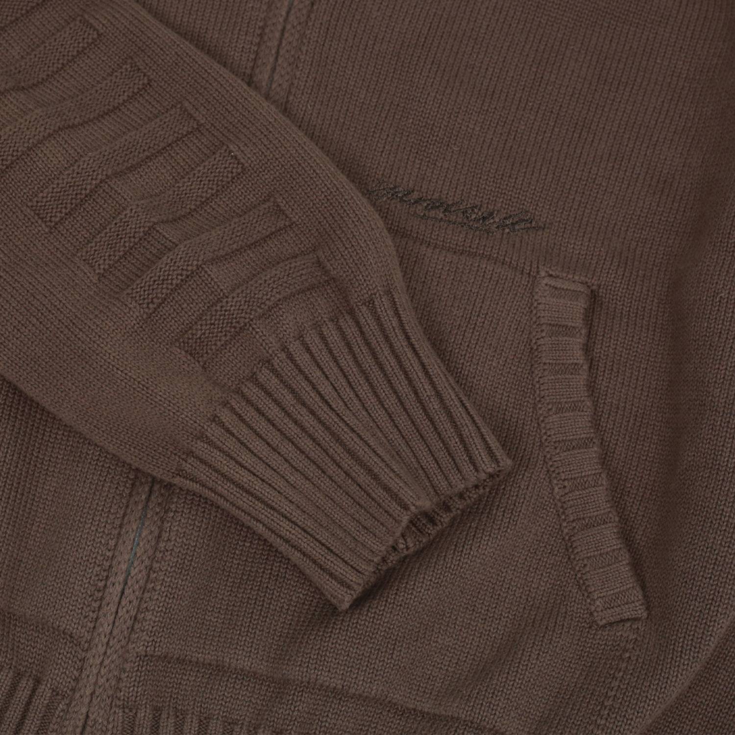 Yardsale Faldo Knitted Full-Zip - brown
