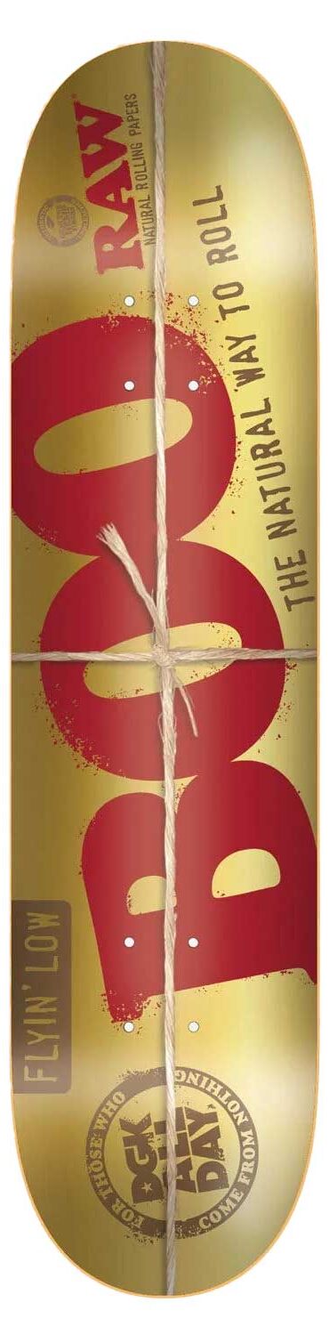 DGK Raw V2 gold foil Boo Deck - 8.25 DGK Raw V2 gold foil Boo Deck - 8.25