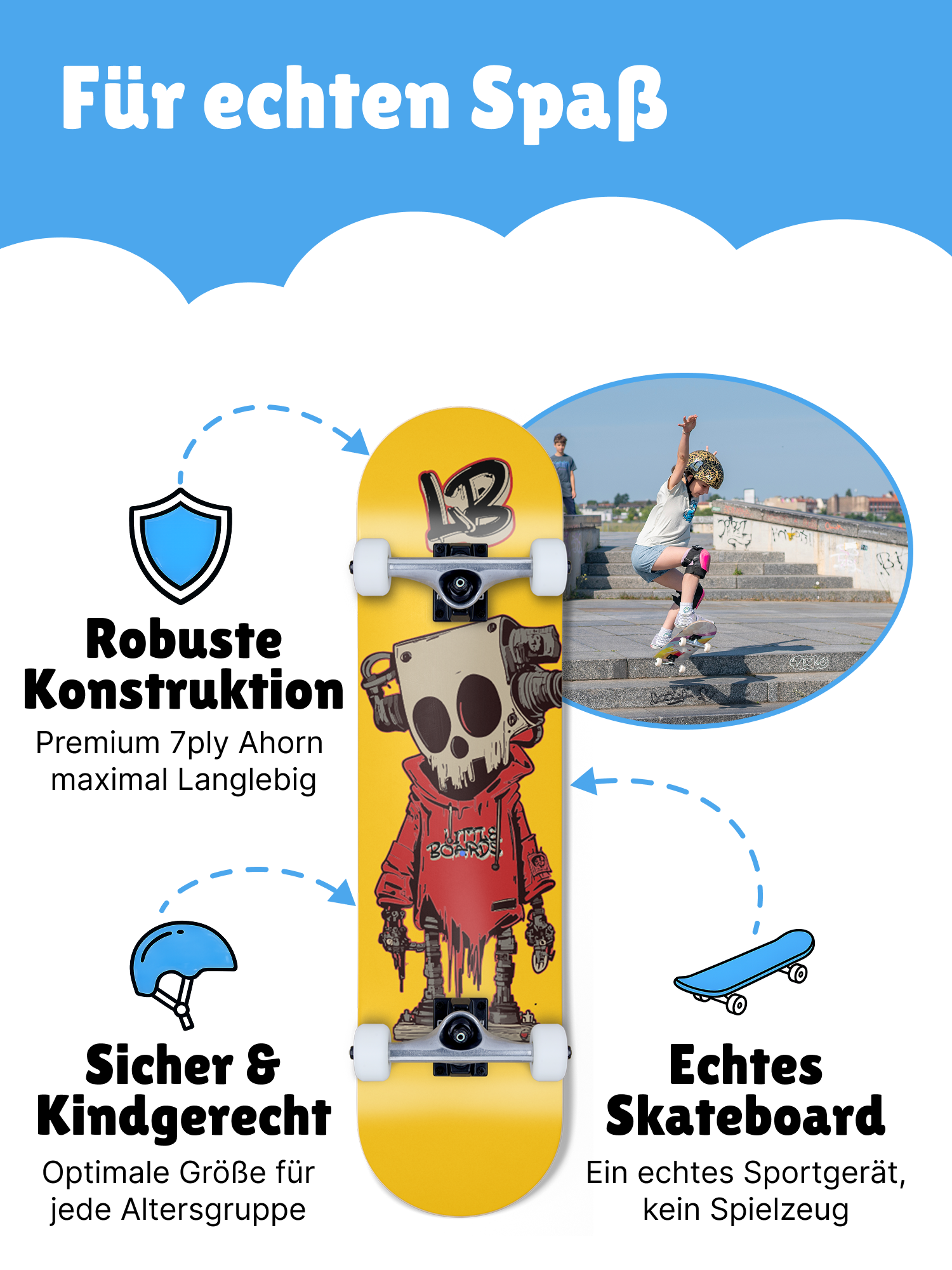Marv - Kids Skateboard 7.25"