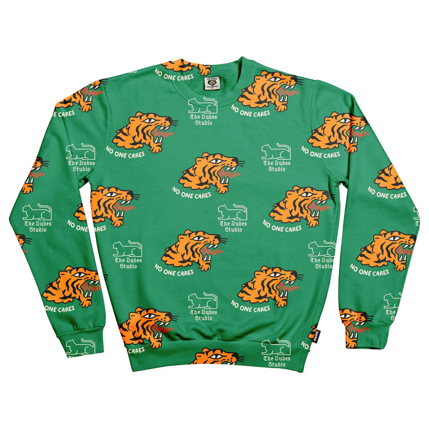 The Dudes No one cares pattern Classic Premium Sweatshirt - Multicolor XXXL