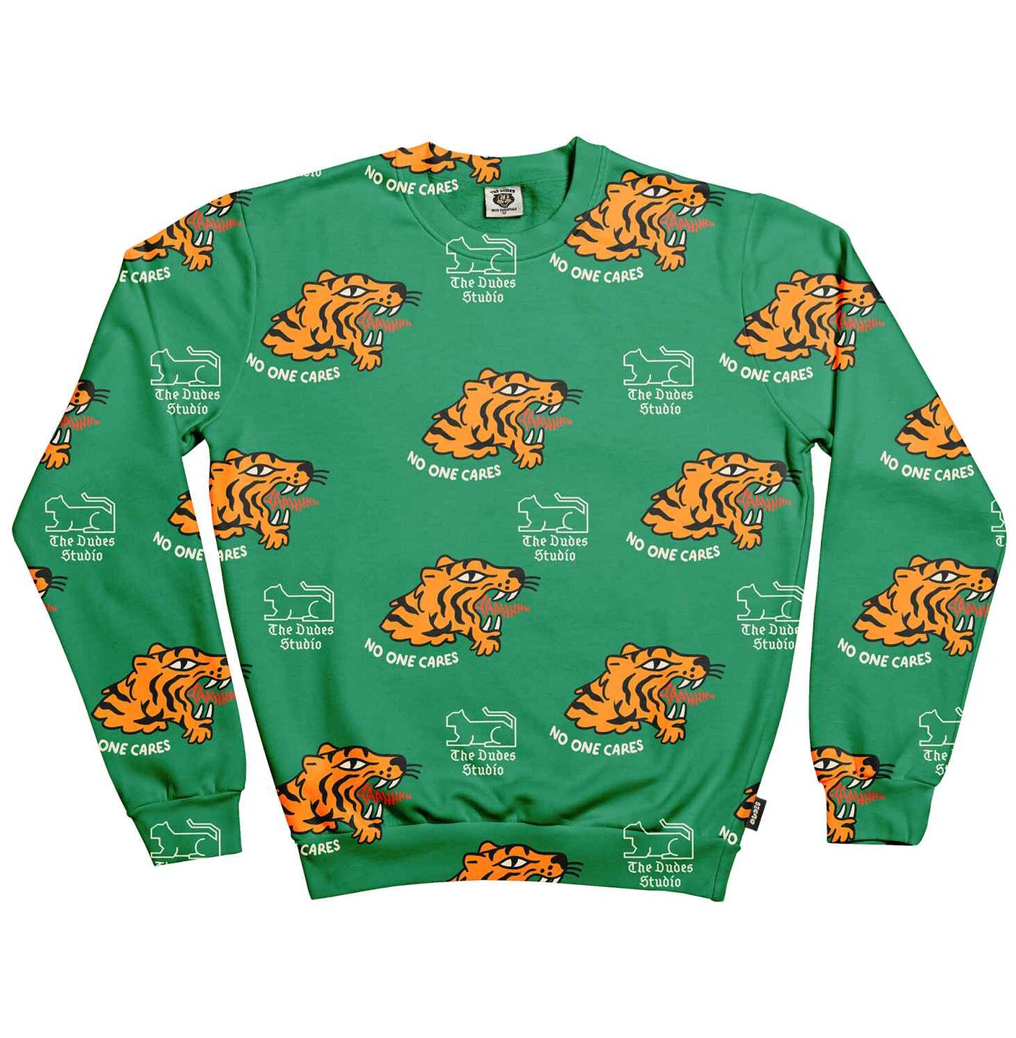 10036562-1 The Dudes No one cares pattern Classic Premium Sweatshirt - Multicolor XXXL