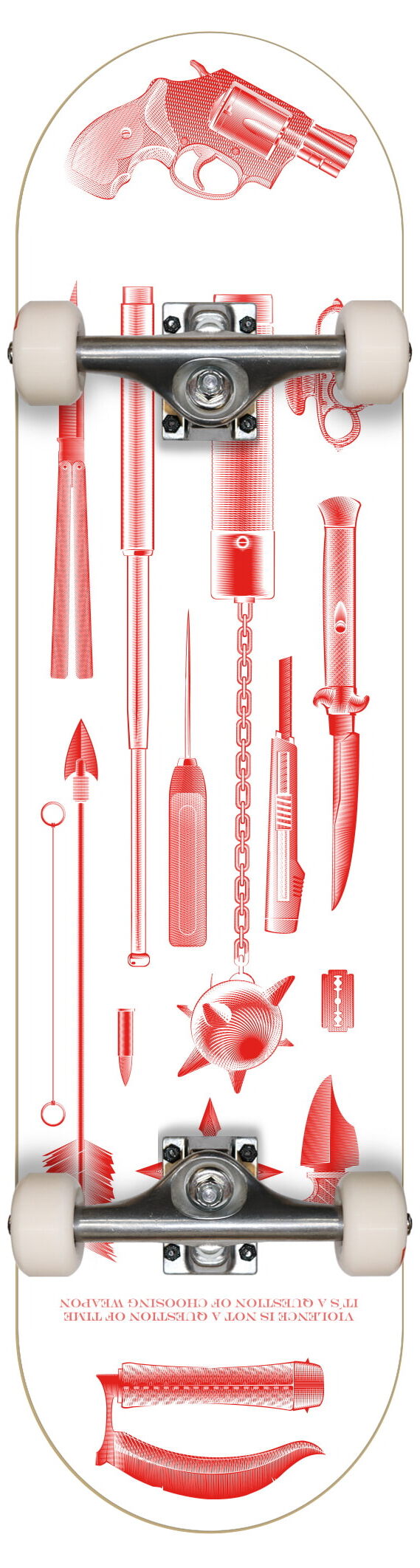 Morphium komplett Skateboard Weapons white