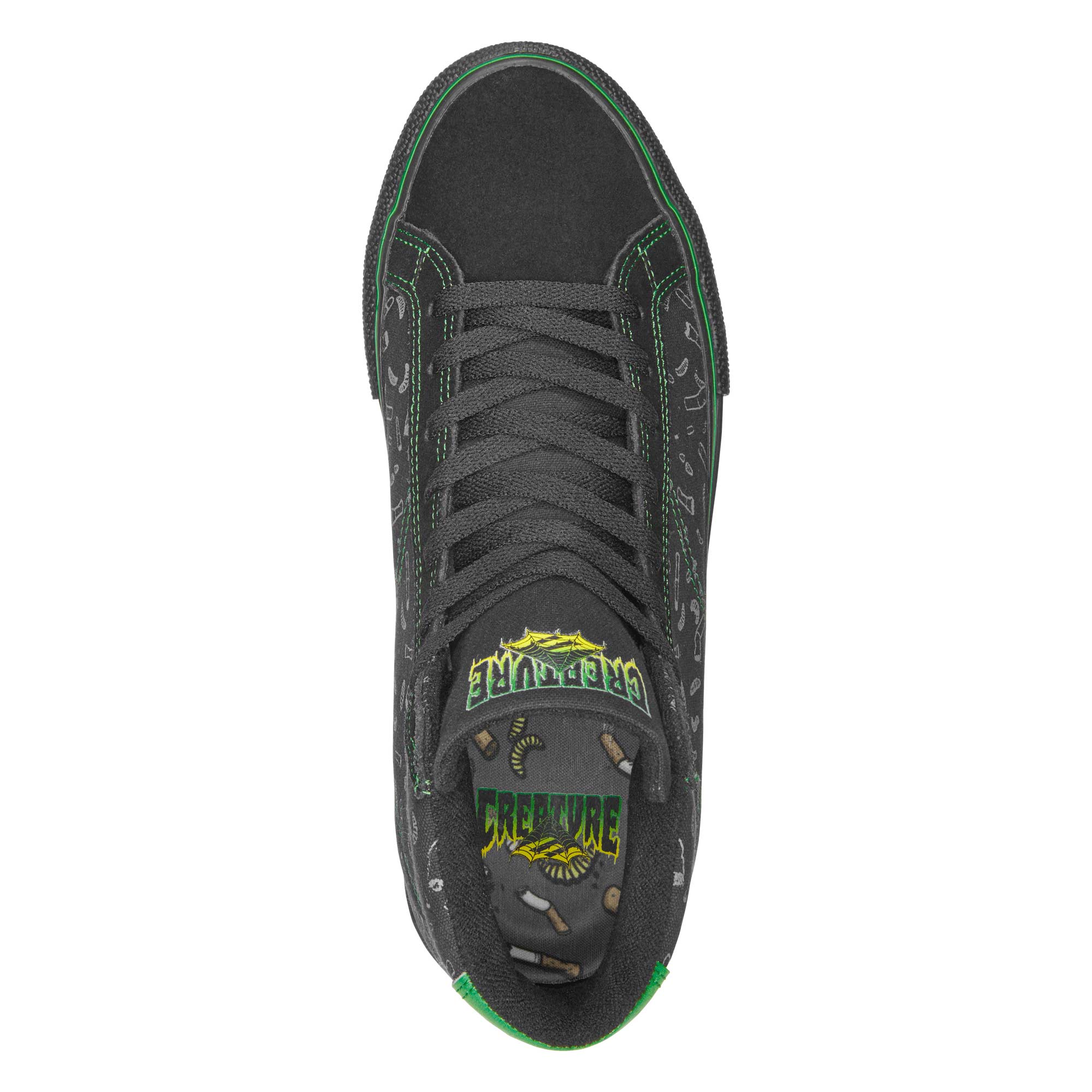 EMERICA Shoe OMEN HI X CREATURE bla/bla, black/black 10