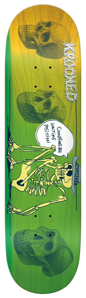 Krooked Skateboard Deck Worrest Waiting Position 8,25 Krooked Skateboard Deck Worrest Waiting Position 8,25