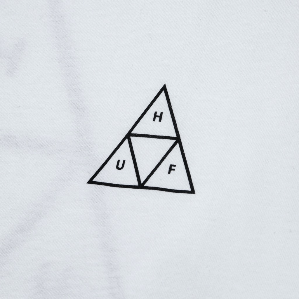 HUF Essentials Triple Triangle Longsleeve - white XXL