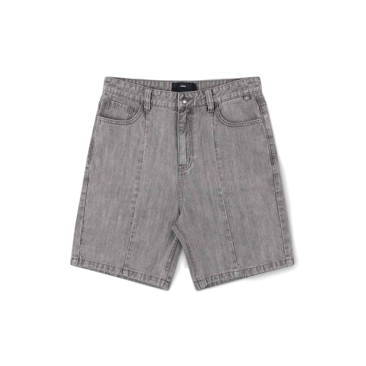 Former Distend Seam Jean Short - washed grey 36