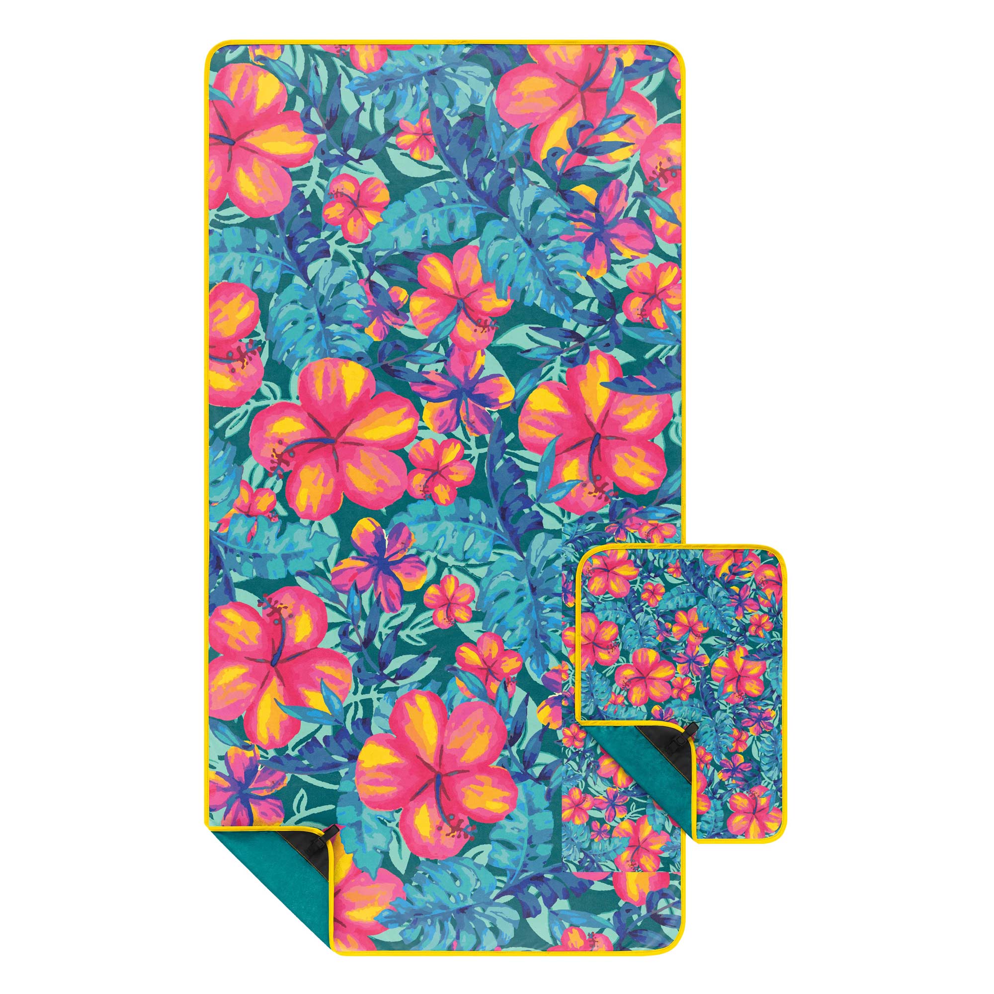 RUMPL Towel EVERYWHERE SHAMMY PRINTED THE TRAVEL TOWEL SET, blue hawaii RUMPL Towel EVERYWHERE SHAMMY PRINTED THE TRAVEL TOWEL SET, blue hawaii