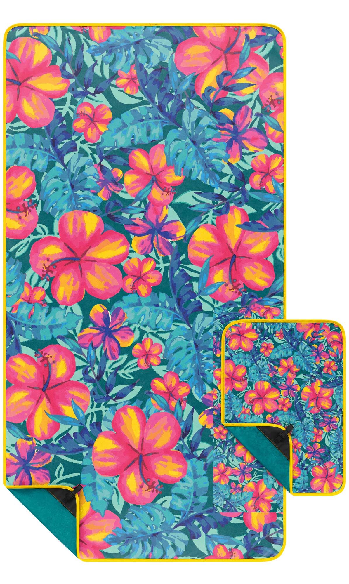 RUMPL Towel EVERYWHERE SHAMMY PRINTED THE TRAVEL TOWEL SET, blue hawaii RUMPL Towel EVERYWHERE SHAMMY PRINTED THE TRAVEL TOWEL SET, blue hawaii