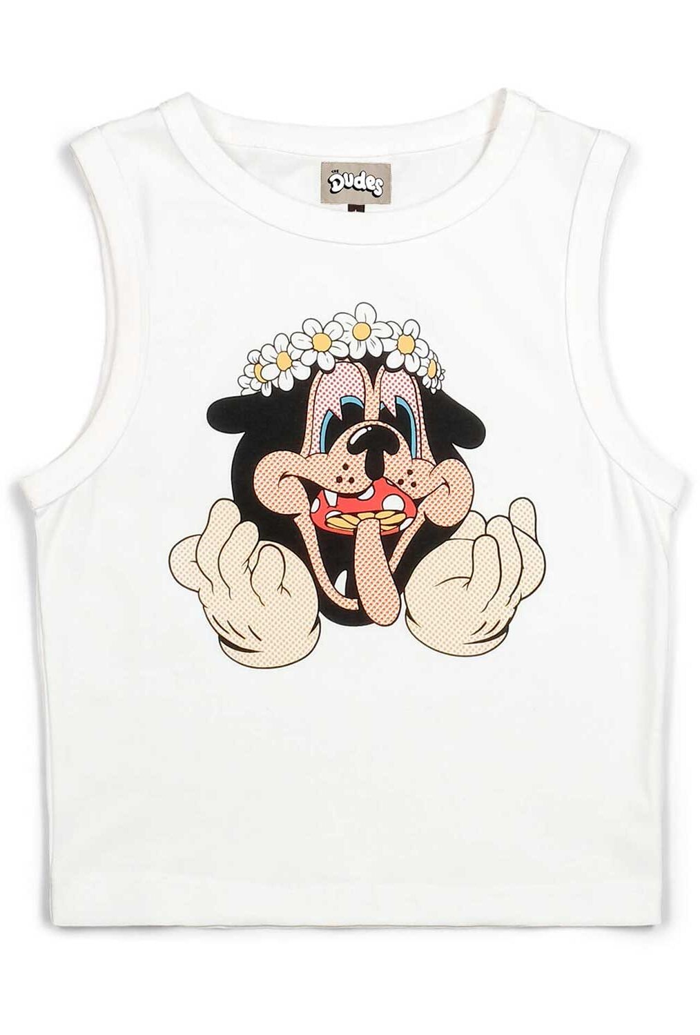 The Dudes Mid Summer Women Tank Top - off-white XXXL