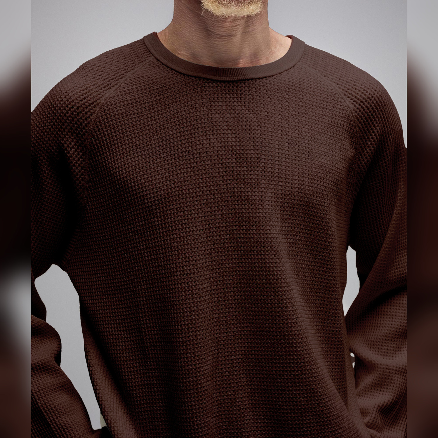 Former Ag Raglan Waffle - brown XXL