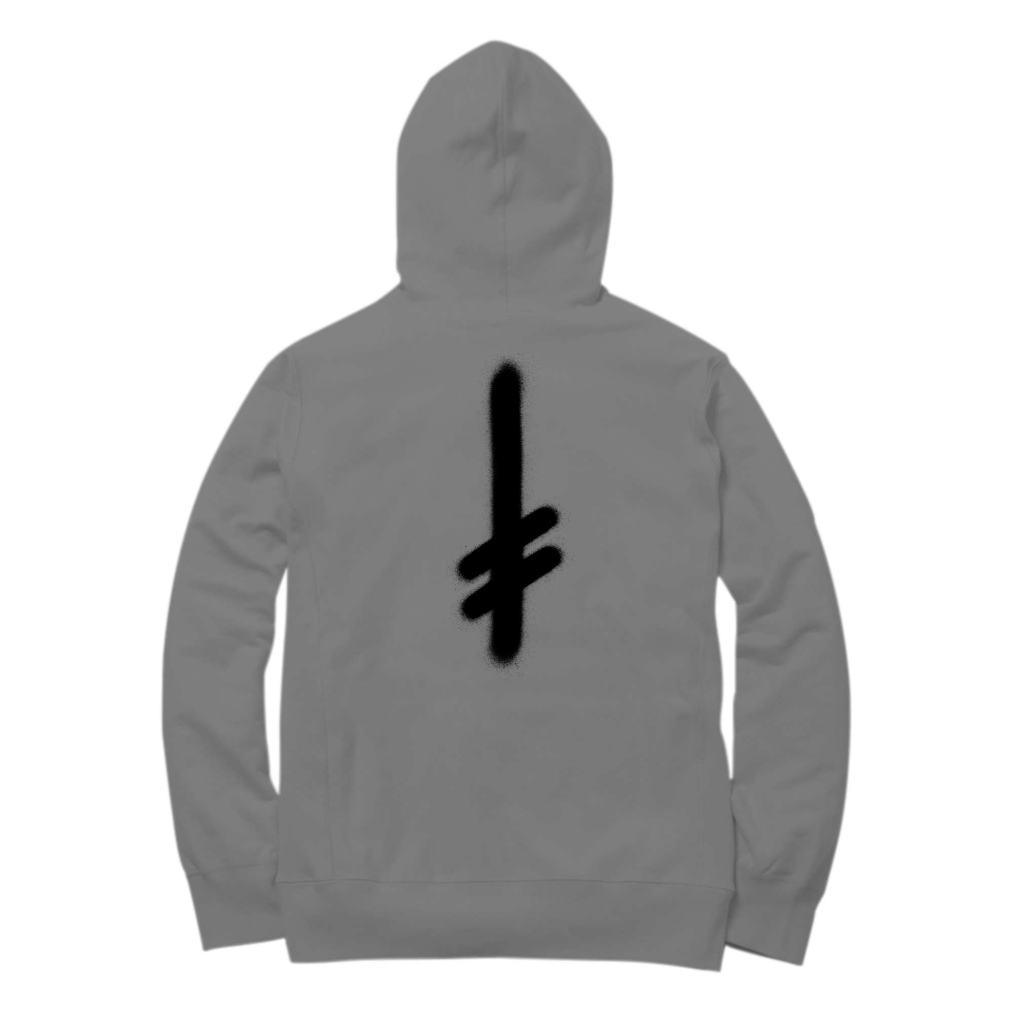 DEATHWISH Sweat THE TRUTH Hooded heather grey