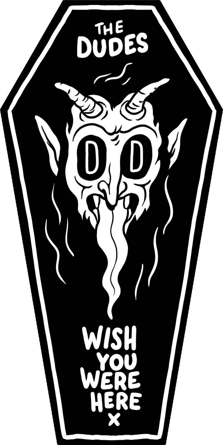 The Dudes Coffin Coffin Beach Towel - black The Dudes Coffin Coffin Beach Towel - black