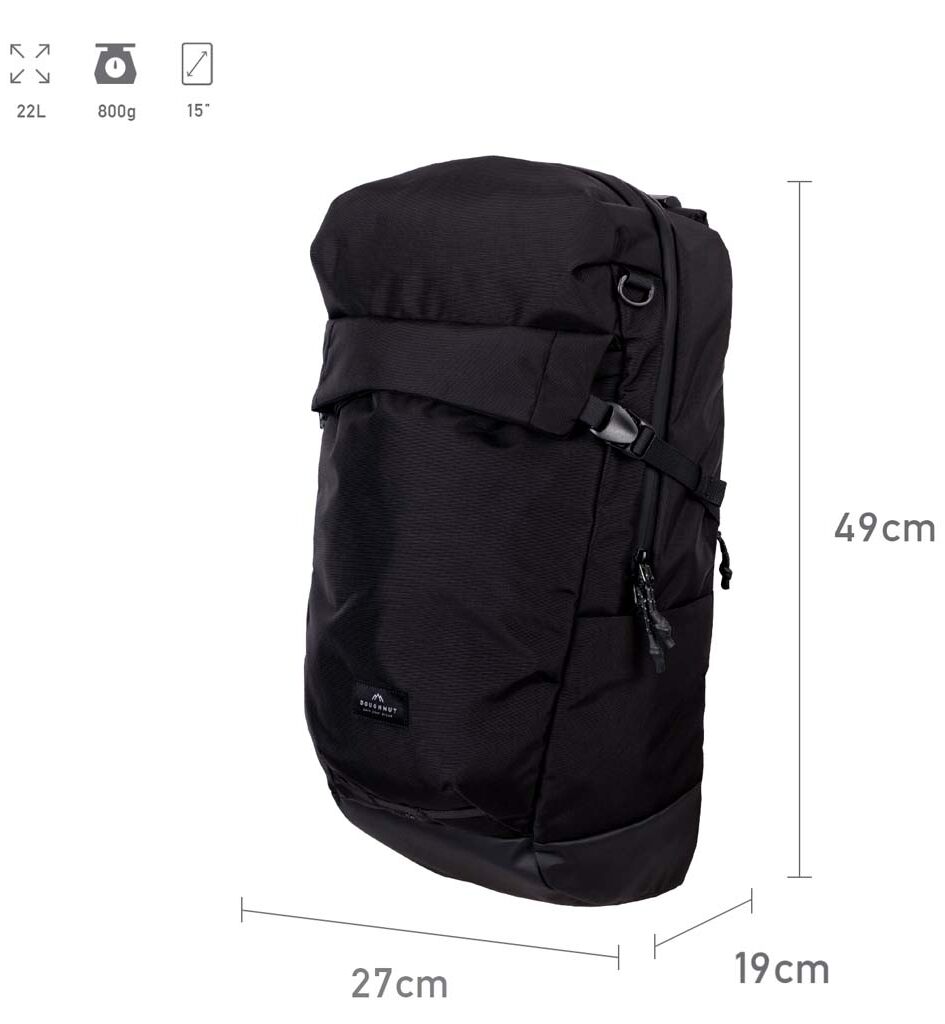 Doughnut Astir Rucksack - black Doughnut Astir Rucksack - black