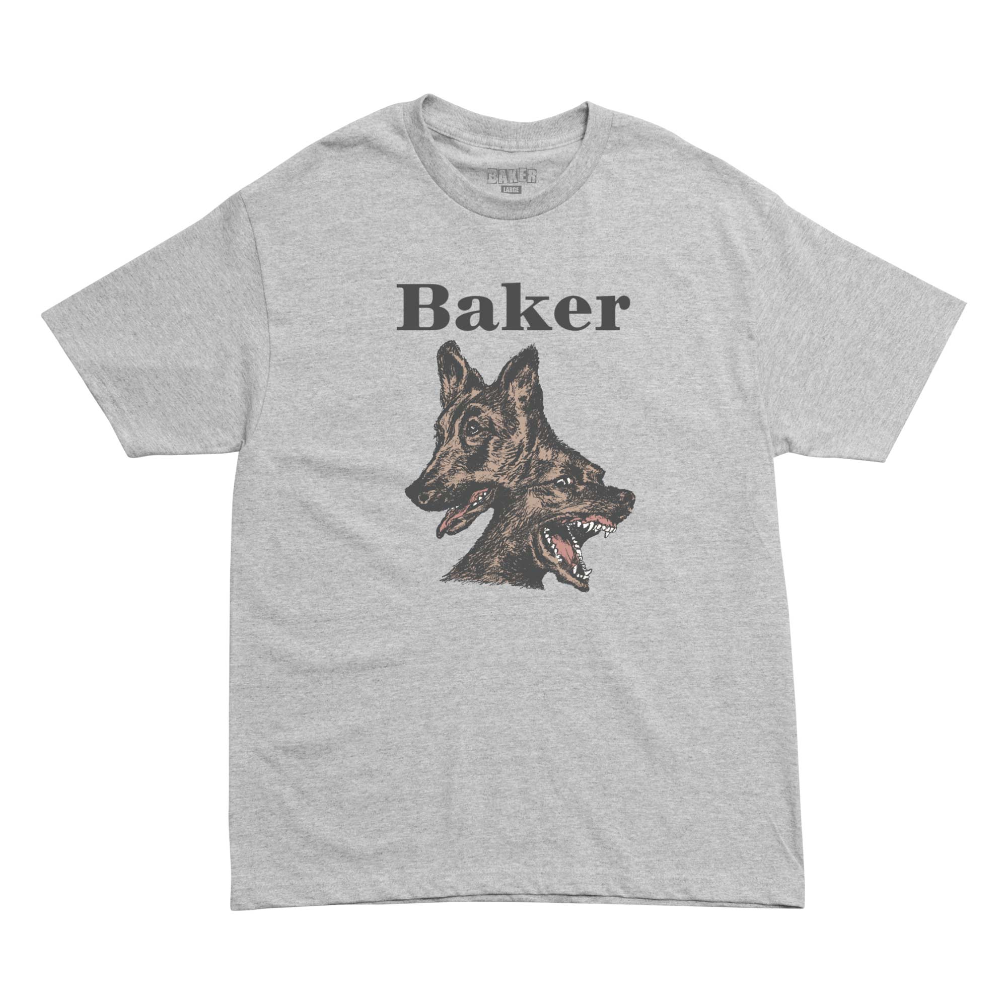 BAKER T-Shirt DOUBLE DOG, grey XL