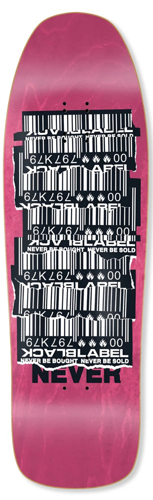 16710028-1 Black-Label Skateboard Deck Shredded Barcode 9,50 10,00