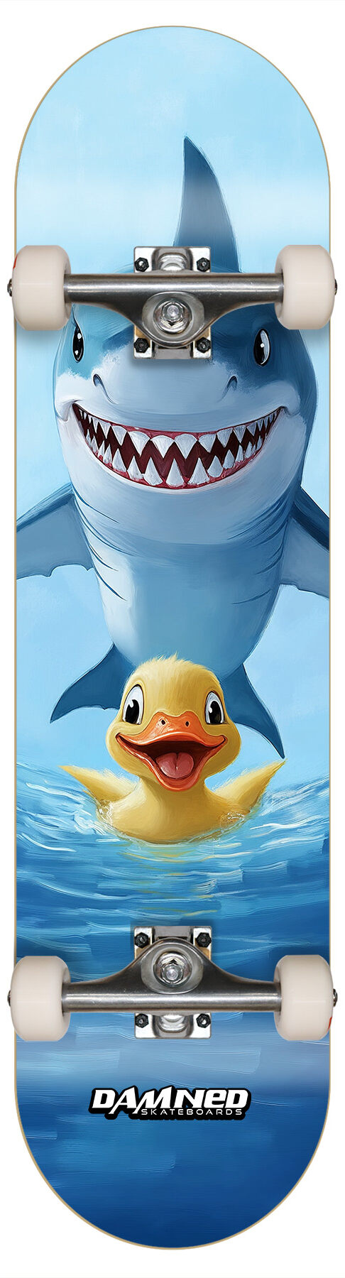 Damned Sharky Kinder-Skateboard 7.3