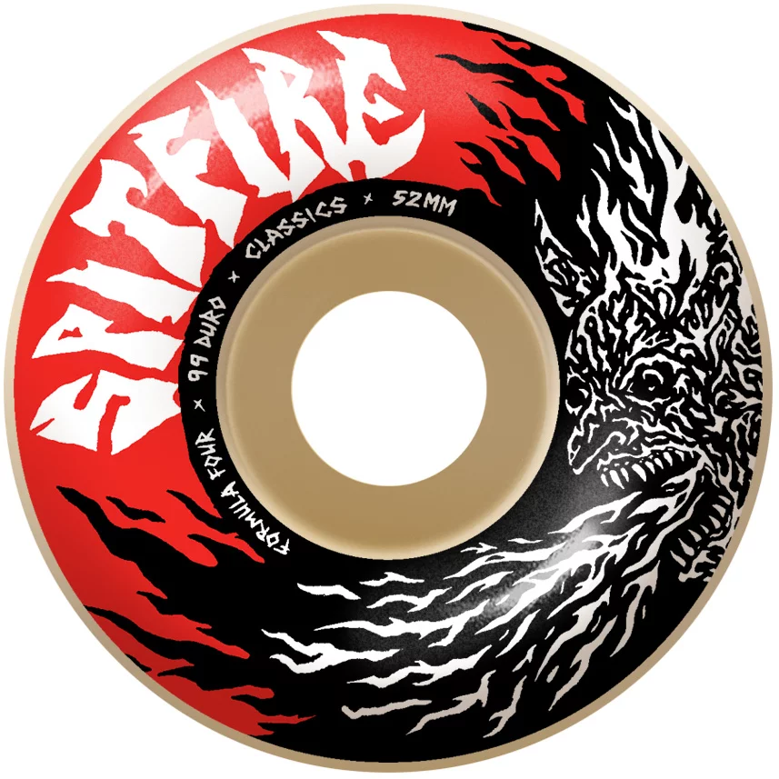 Spitfire Skateboard Wheels F4 Fiend Natural Classic 99A 54mm