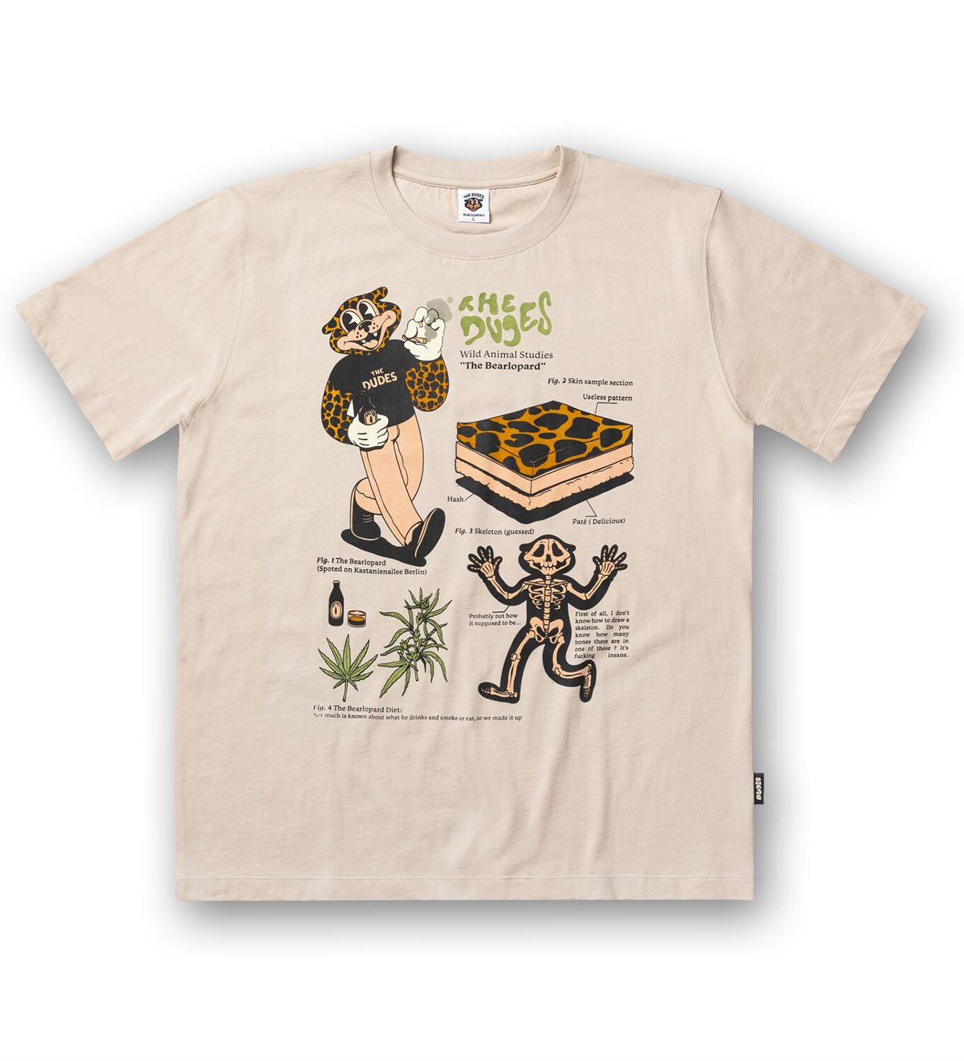 The Dudes Bearlopard T-Shirt - desert dust XXXL