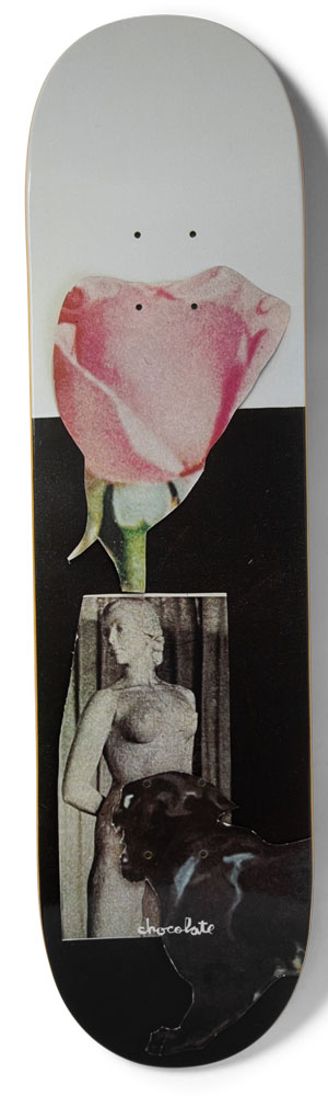 Chocolate Skateboard Deck Capps Drucollage Faces 8,25 Chocolate Skateboard Deck Capps Drucollage Faces 8,25