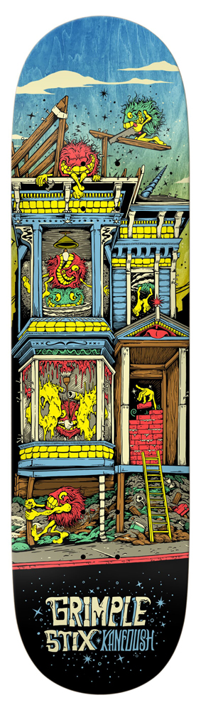 Anti Hero Skateboard Deck Kanfoush Grimple Stix Victorians 8,75