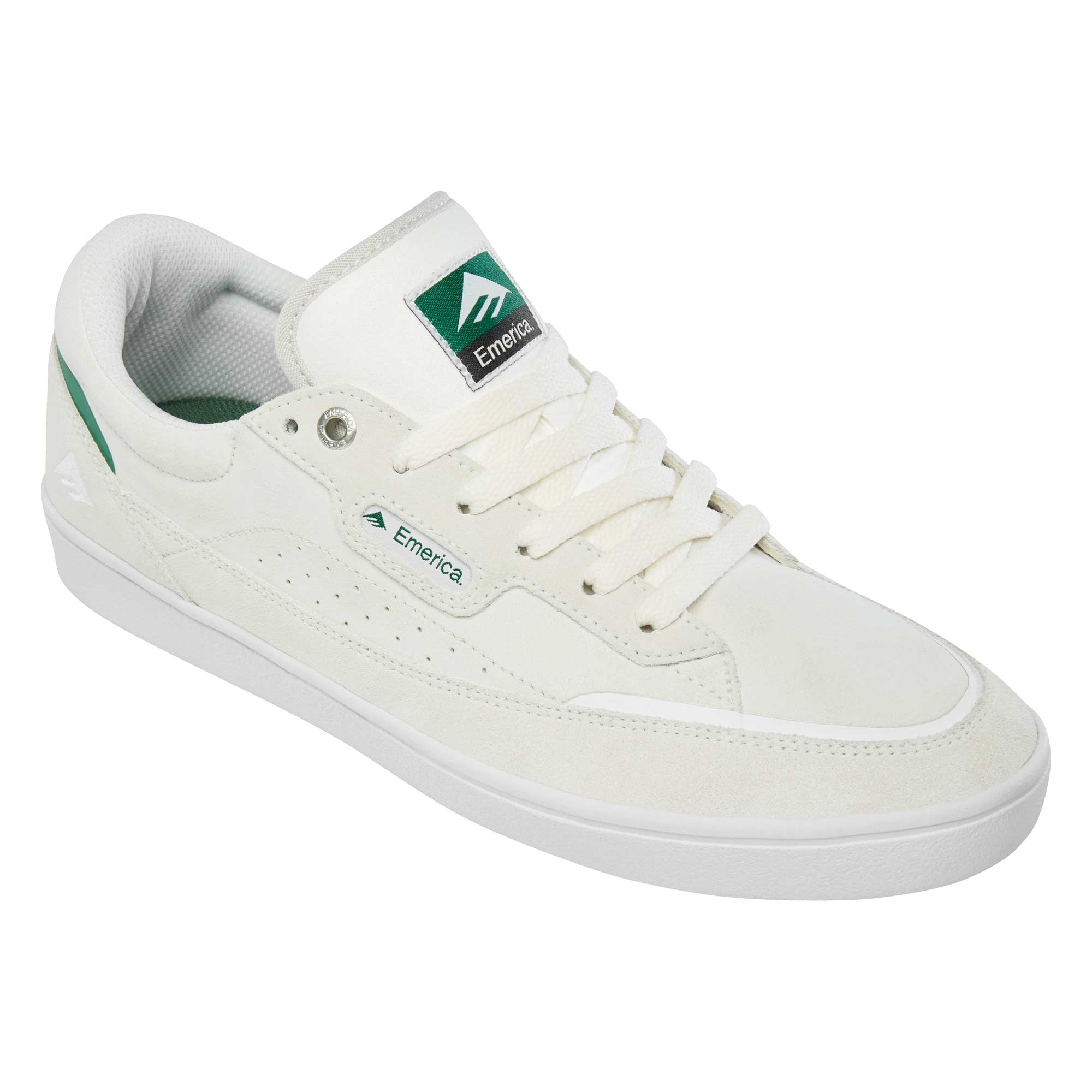 EMERICA Shoe GAMMA whi/gre/gum, white/green/gum 7½