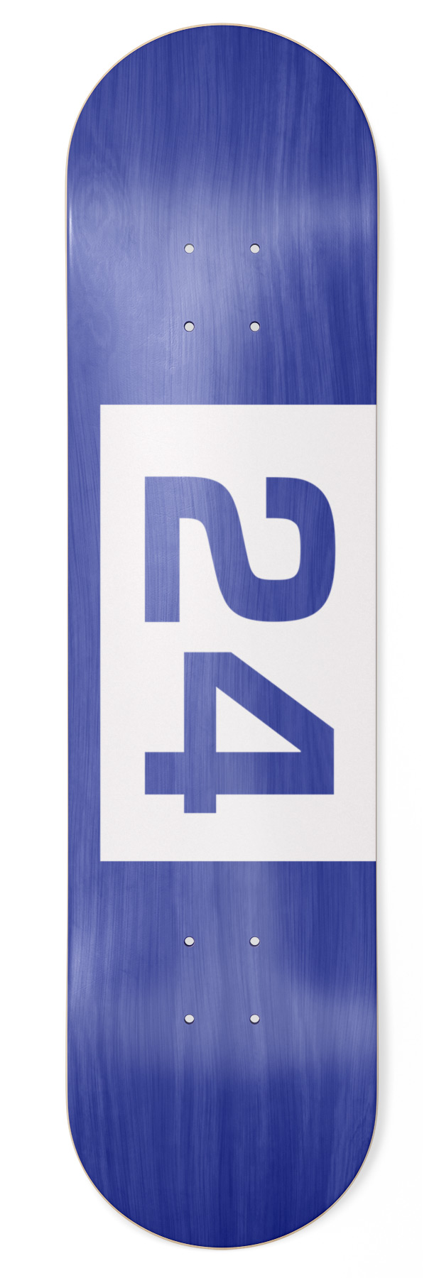 Skateshop24 - 24 white Skateboard Deck 8.75