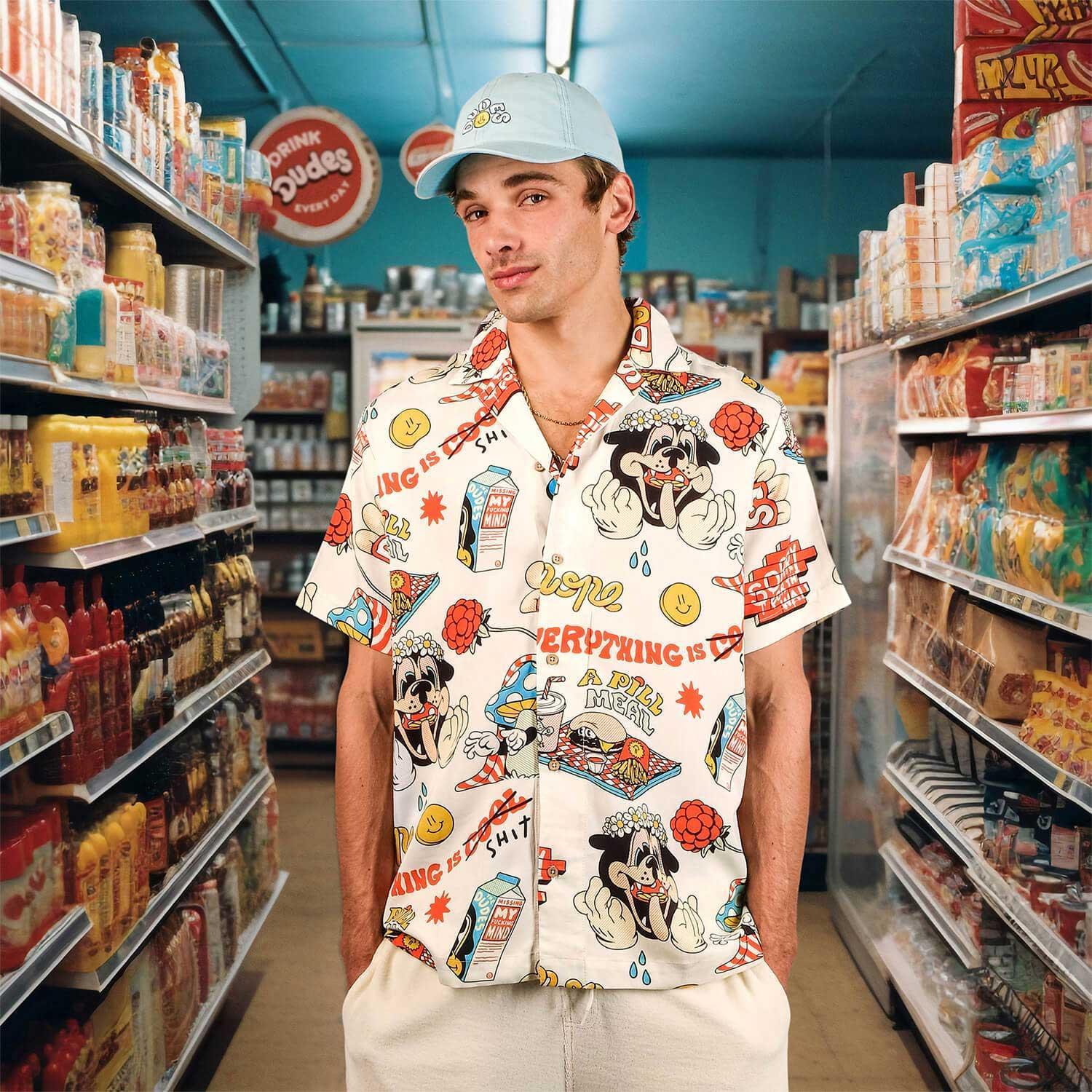 The Dudes A Pill Meal I Hawaiian Shirt - Multicolor The Dudes A Pill Meal I Hawaiian Shirt - Multicolor XXXL