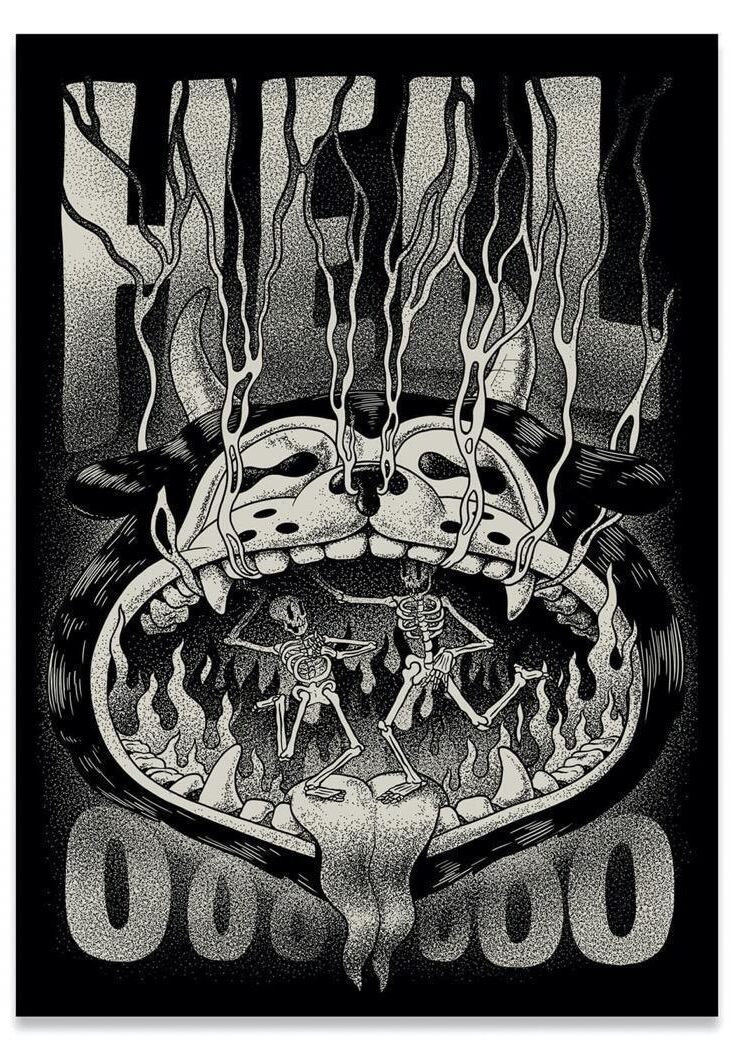 The Dudes Hellooo Unlimited Print - black The Dudes Hellooo Unlimited Print - black