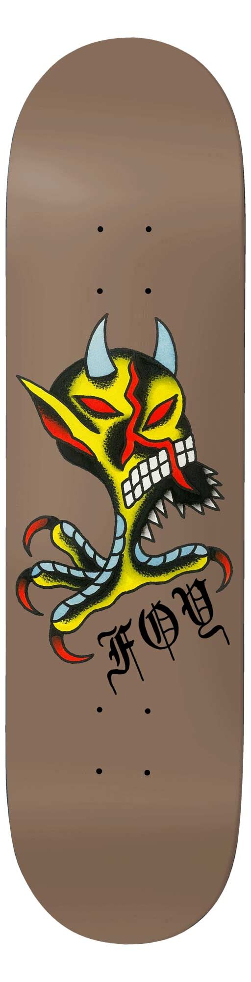 DEATHWISH Deck SEVEN TRUMPETS JF 8.0, brown 8.0 DEATHWISH Deck SEVEN TRUMPETS JF 8.0, brown 8.0