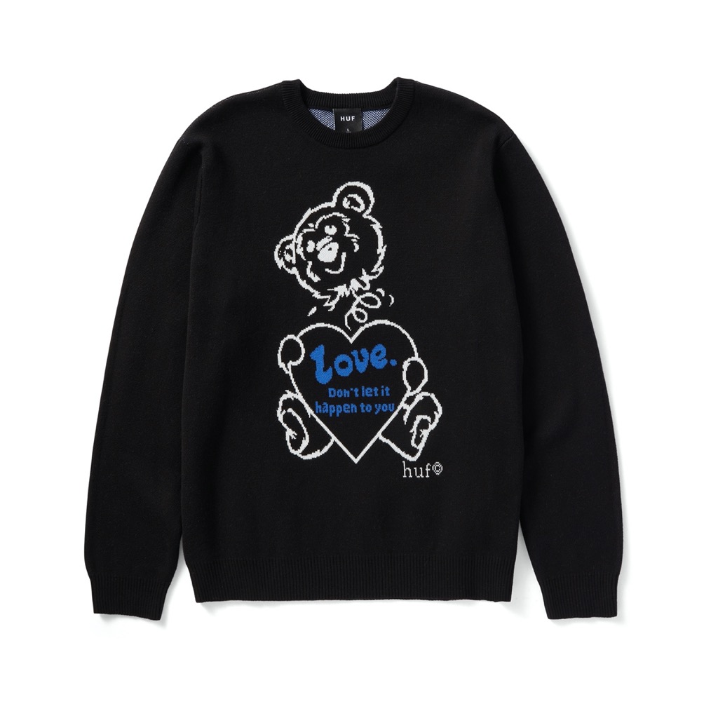 HUF Bad News Pullover - black HUF Bad News Pullover - black XXL