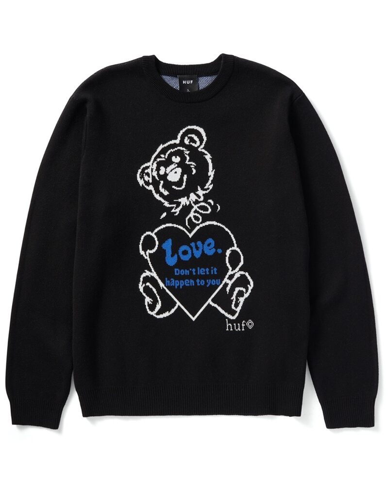 HUF Bad News Pullover - black HUF Bad News Pullover - black XXL