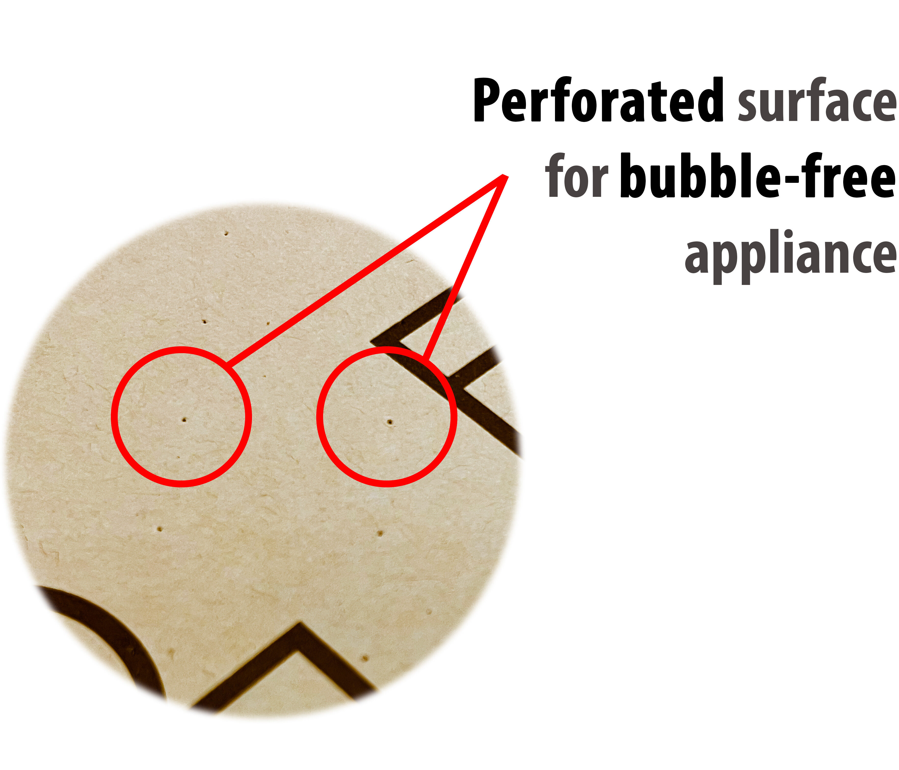 Detailaufnahme einer perforierten Oberfläche für blasenfreie Anwendung Impact Skateboard Griptape Rolle 11 / 18m