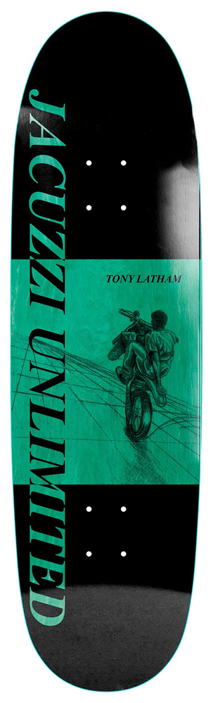 Jacuzzi Skateboard Deck Tony Latham Dirtbike