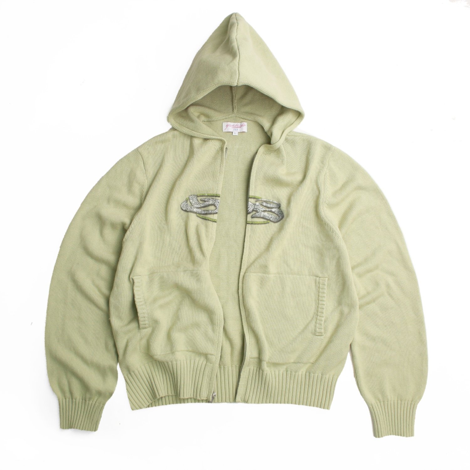 Yardsale Glitz Knitted Hood - lime