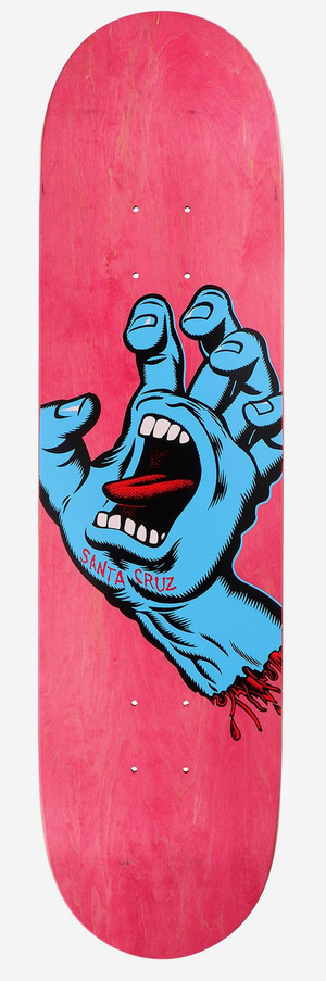 Santa Cruz Screaming Hand Skateboard Deck 7.875 Santa Cruz Screaming Hand Skateboard Deck 7.875