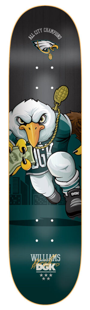DGK All City Champions Williams Deck - 7.9 DGK All City Champions Williams Deck - 7.9