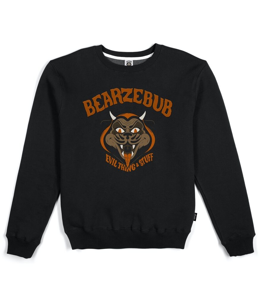 300302-1 The Dudes Bearzebub Pullover - black