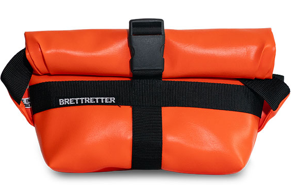 Brettretter Handlebar Bag Kunstleder orange