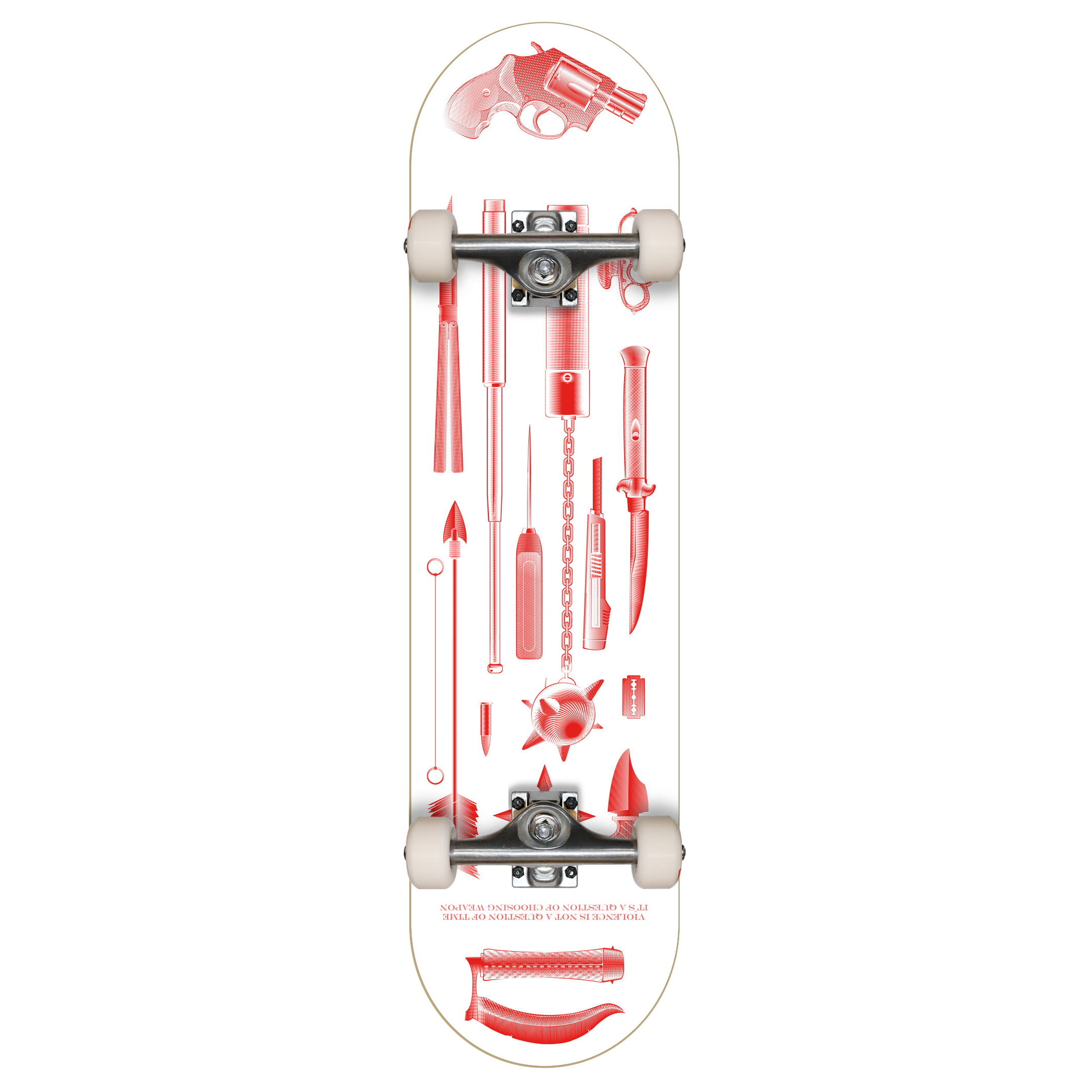 Morphium komplett Skateboard Weapons white 7.75