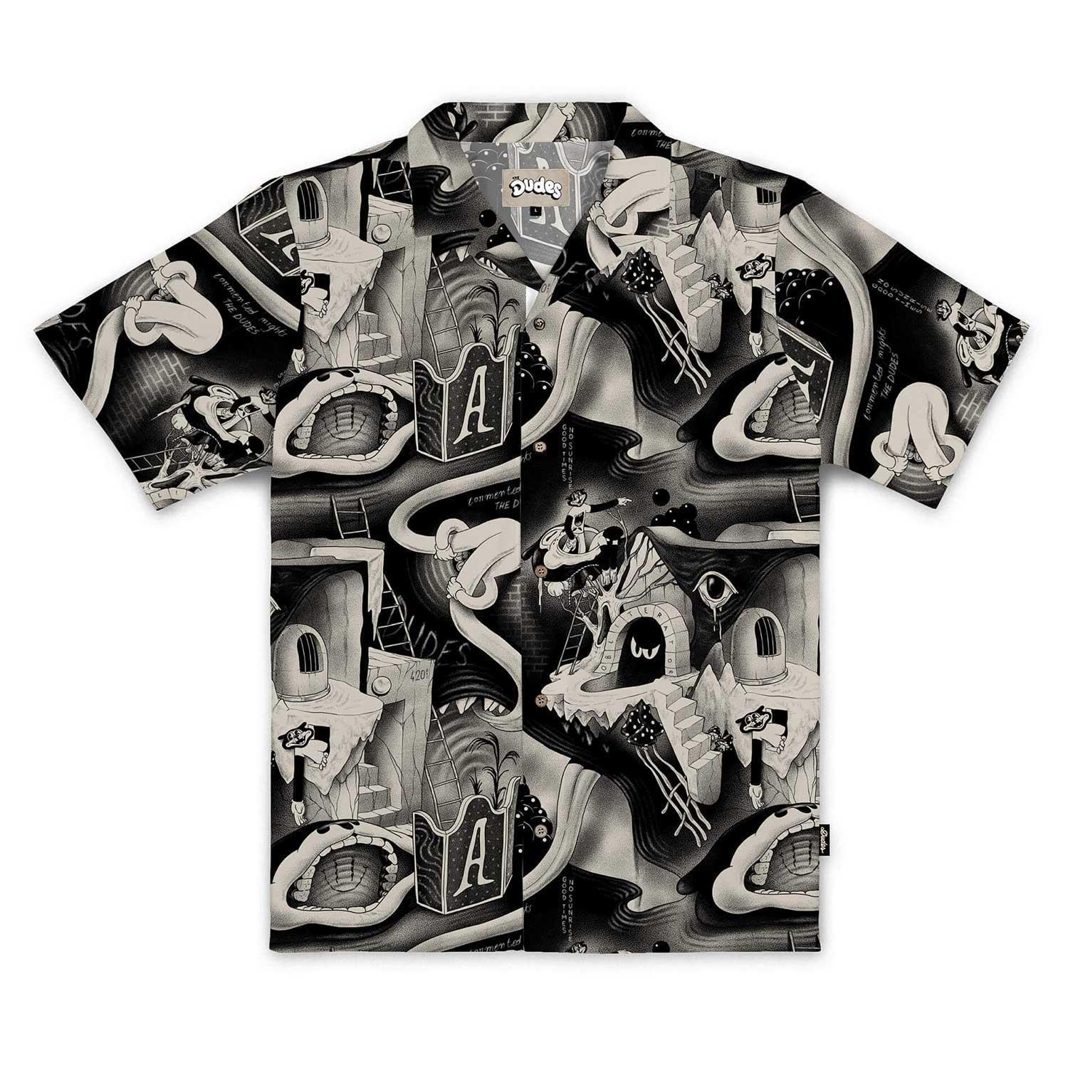 105362-1 The Dudes Tormented Nights Hawaiian Shirt - multicolor M
