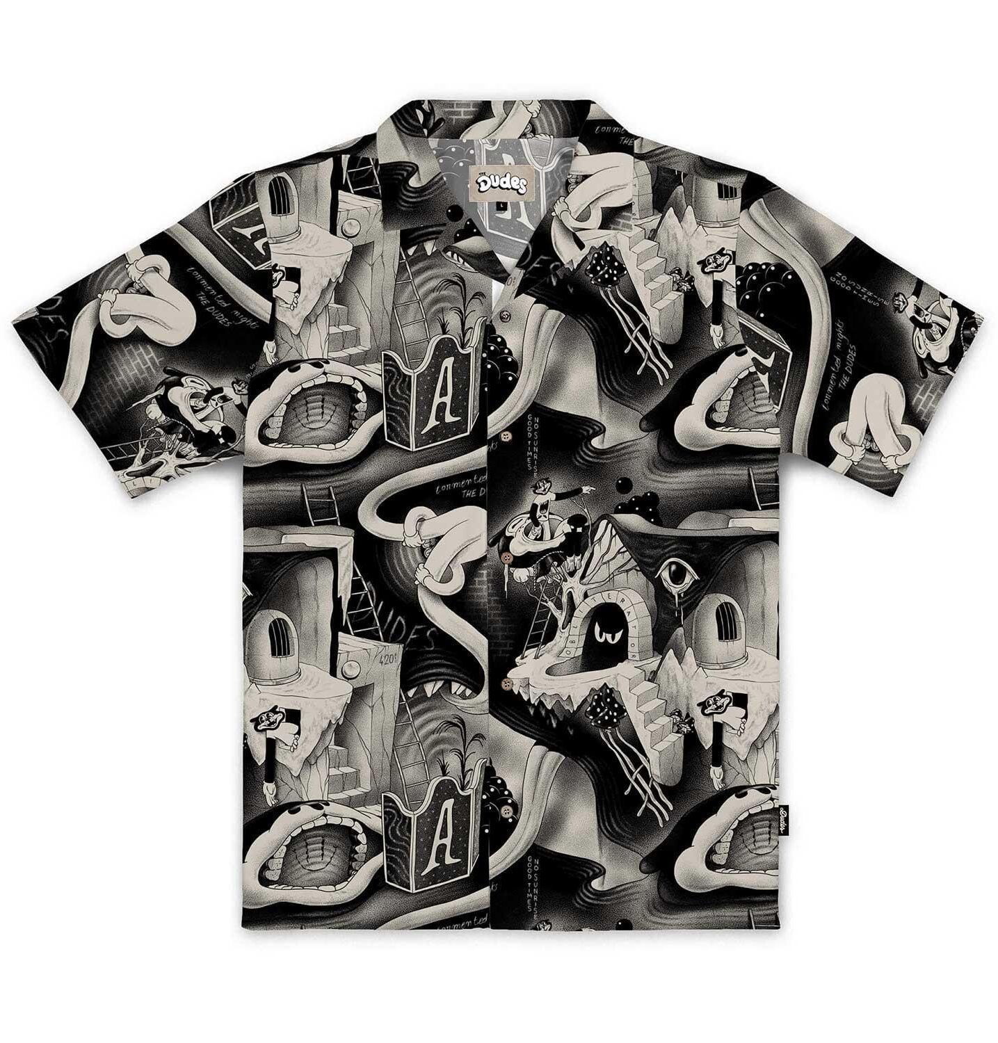 105362-1 The Dudes Tormented Nights Hawaiian Shirt - multicolor M