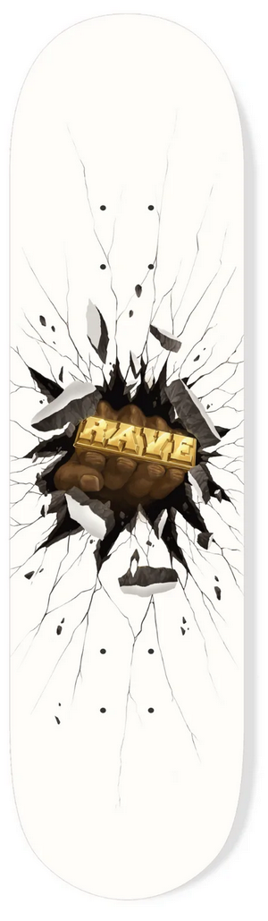 Rave Skateboards Mafia Blues Skateboard Deck 8.25 Rave Skateboards Mafia Blues Skateboard Deck 8.25