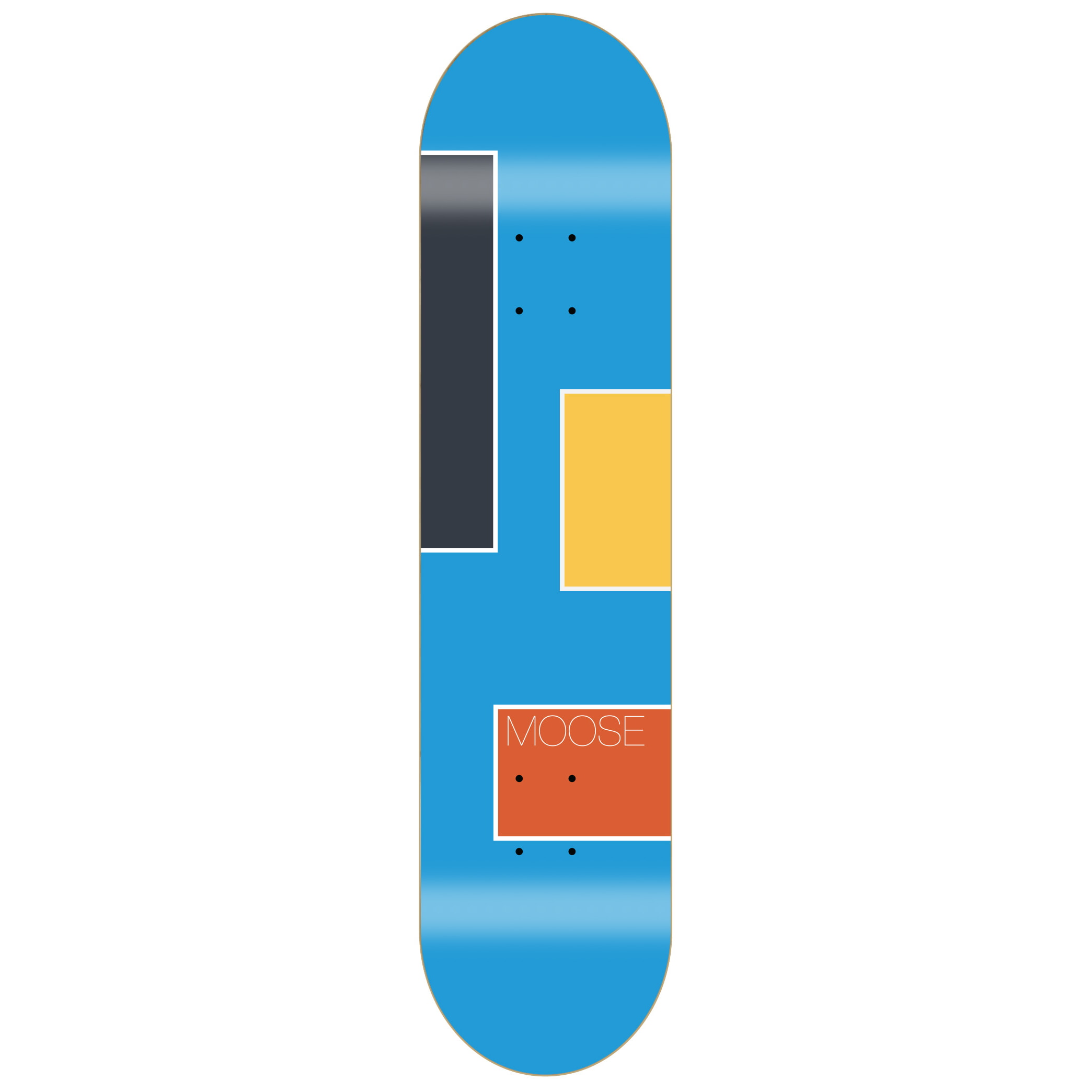 Moose Skateboard Deck Squares 8.50