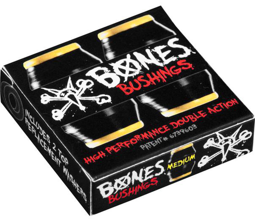 Bones Hardcore Bushings Black 91A Medium - SET