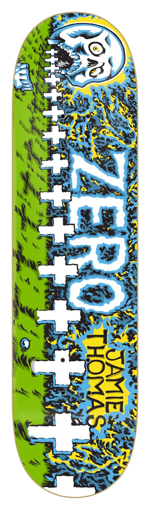 13710262-1 Zero Skateboard Deck Thomas Graveyard 30 Years Reissue 8,25
