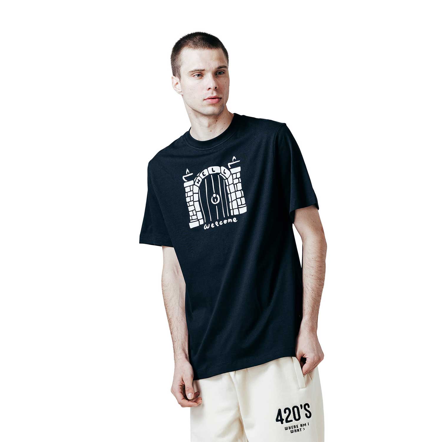 The Dudes Hellcome Classic T-Shirt - black The Dudes Hellcome Classic T-Shirt - black XXXL